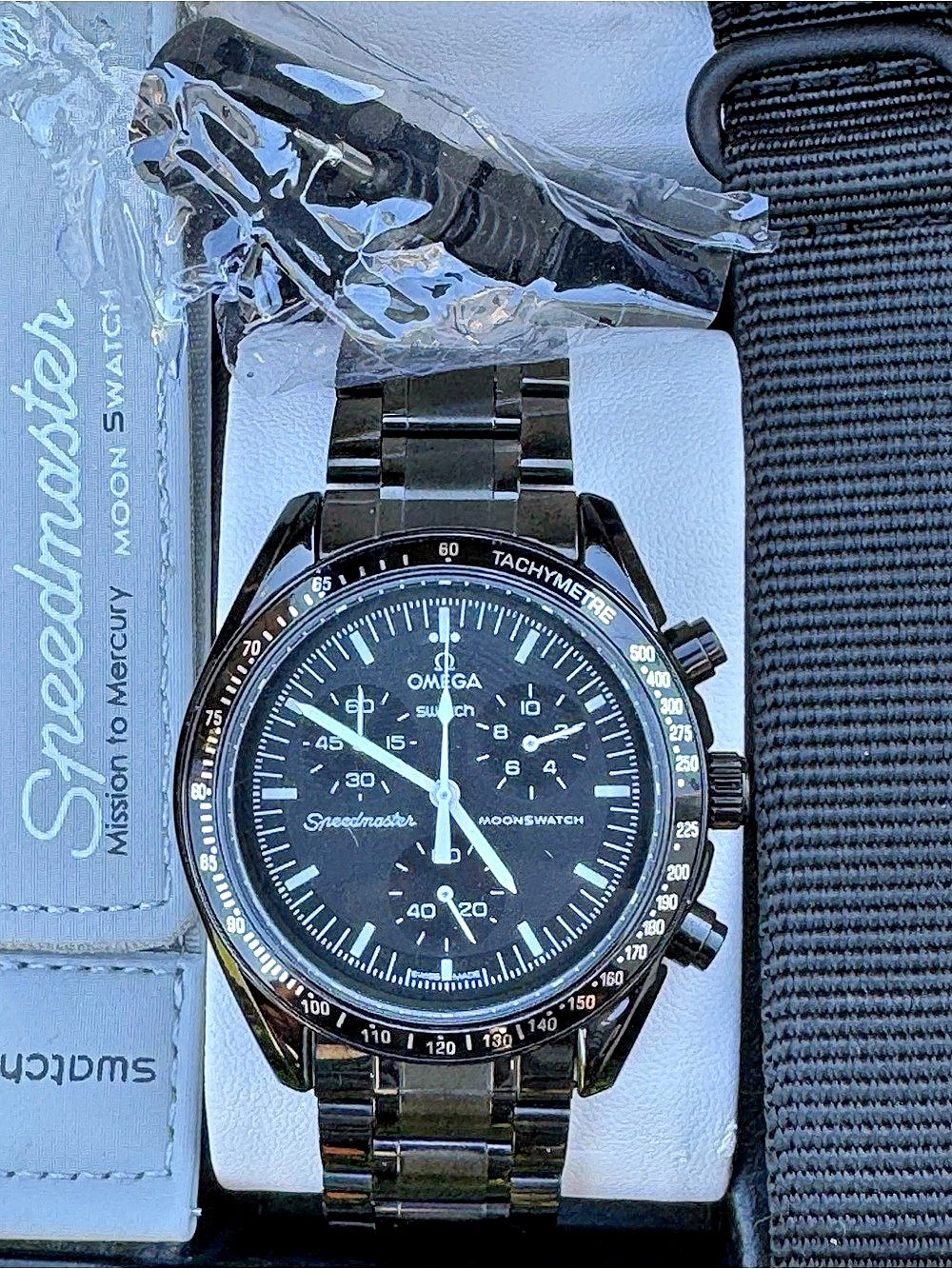 Mercury Moonswatch Mod Black Watch